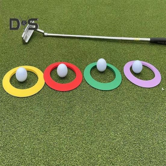 Silicone Golf Putting Ring Indoor Outdoor All-Direction Practice Golf Hole Putting Cup Putting Accuracy Trainer Golf Training Aid Golf Accessories