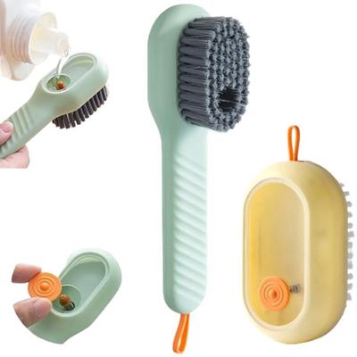 Scrub Brushes for Cleaning, 2024 New Multifunctional Liquid Shoe Brush Liquid Adding Soft Fur Cleaning Brush