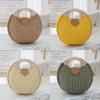 Summer Woven Handheld Ladies Bag With Cotton Rope Material For Casual Beach Wear