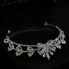 Korean New Style Exquisite and Compact Bow Bride Wedding Crown Headdress Crown Tiara Hair Accessories