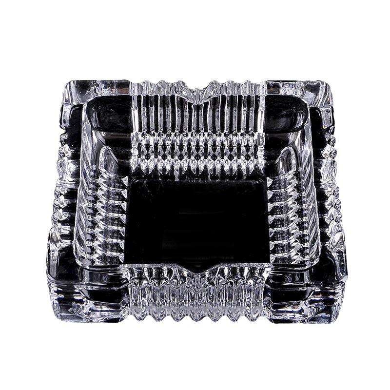 Buy One Get Two: Large Crystal Glass Ashtray for Home, Bedside, or Bar