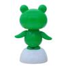 Bobble Head Green Frog Decoration Solar Powered Shaking Head Frog Car Dashboard Ornament Educational Cartoon Animal Toy