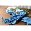 Used New Hand-woven Style Indigo-dyed Stole, Made In Japan
