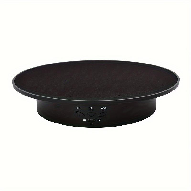 360 Degree Electric Rotating Turntable, Rechargeable Low Noise Adjustable Smooth Rotation Non-Slip Display Stand