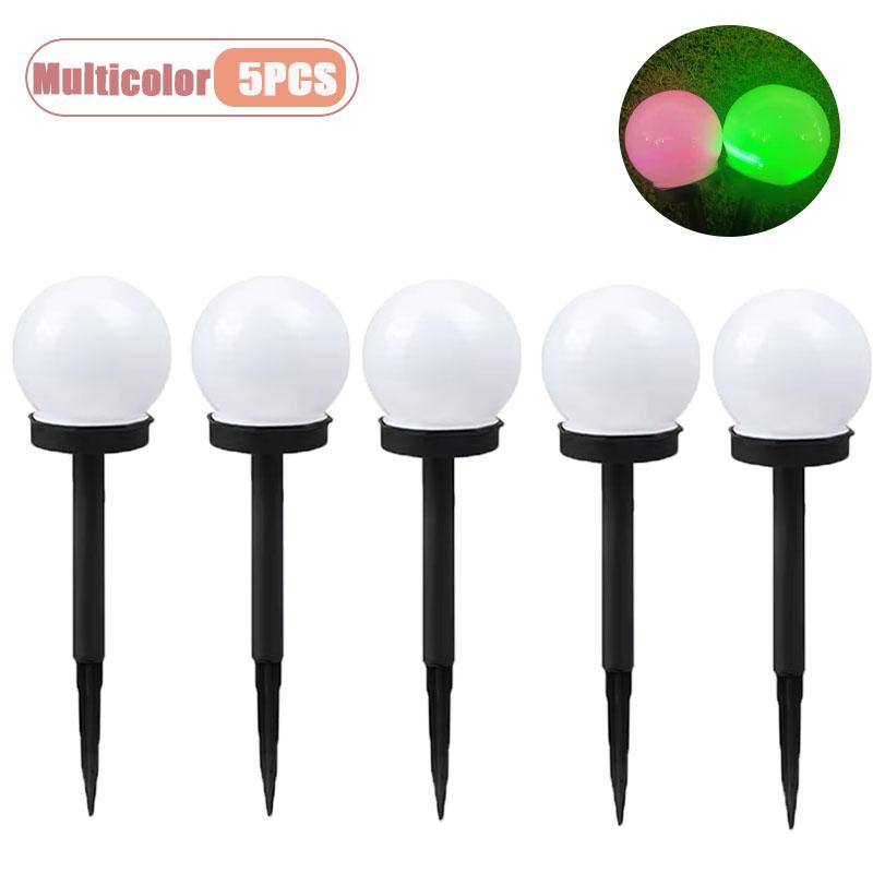 Solar LED Globe Garden Lights for Pathway Patio Deck Lawn and Terrace Outdoor Landscape Lighting Weatherproof IP65 Rated