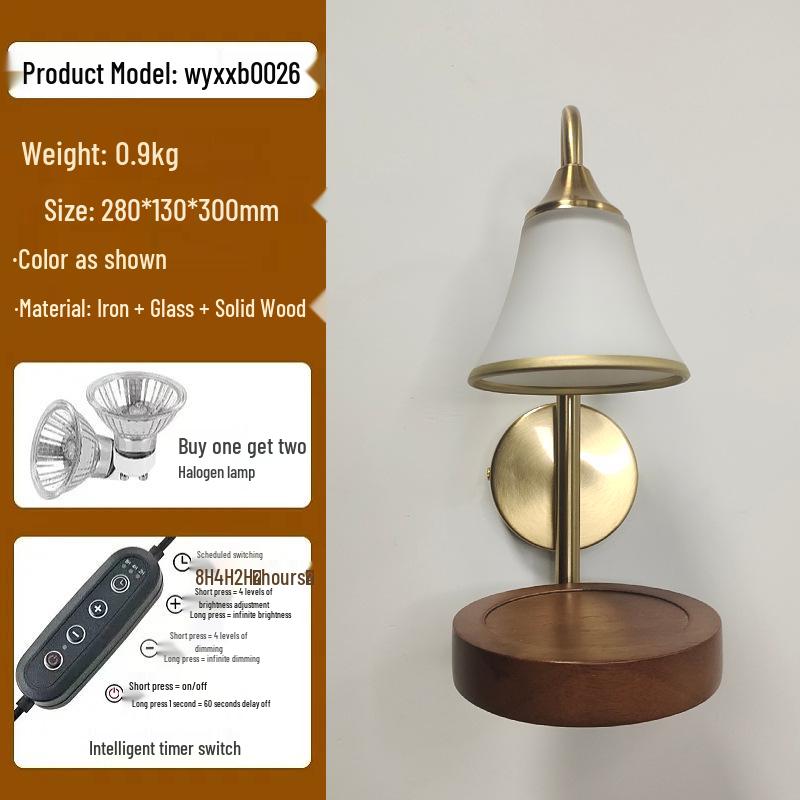 Современный минималистичный стеклянный настенный светильник: Ретро Спальня, Гостиная, Коридор, Лестница Фон Australia version