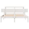 Solid Wood Bed without Mattress White 120 x 200 cm Pine Wood