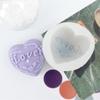 Valentine's Day Heart Shaped Rose Silicone Candle Mold DIY Heart Shaped Bow Flower Design Candle Plaster Soap Home Decorationt