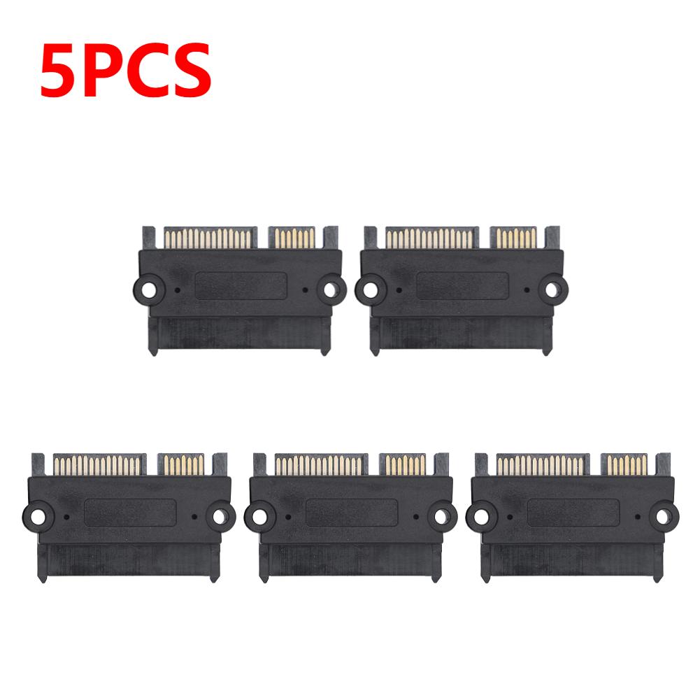 30-1pc SATA Male To Female Power Data Converter 22Pin 7+15 Male To Female Converter Head Power Data Adapter SATA To SATA Adapter