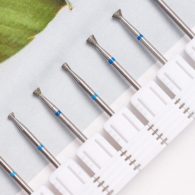UFO Mini Nail File: Diamond Funnel Bits for Gel & Nail Edge Burr Removal