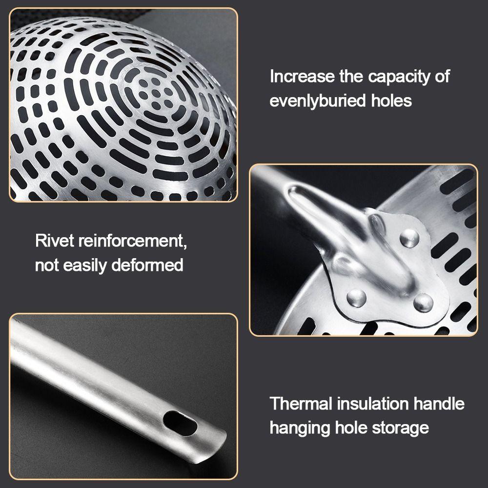 Skimmer Skimmer Spoon Long Handle Fried Food Filter Scoop Useful Stainless Steel Colander