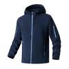 Men's Fleece Jacket, Long Sleeved Hooded Cardigan Jacket