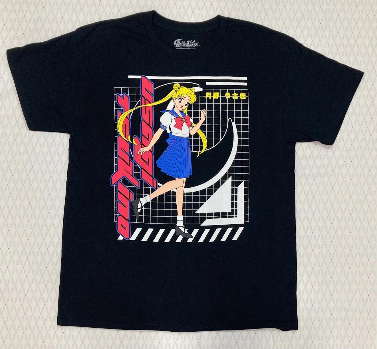

2026 New Cotton Summer Tshirt Leisure and Comfortable Sailor Moon Usagi Tsukino Unisex Short Sleeve Graphic TShirt L