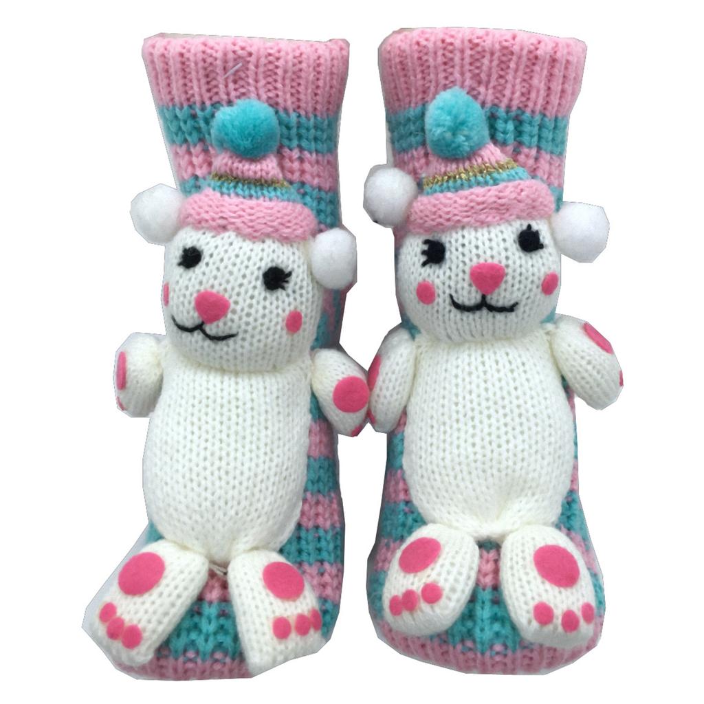 Long Stocking Stuffers Socks Household Anti-Skid Floor Slipper Sock Chunky Knit Thermal Thicken Warm Animal Socks for Christmas