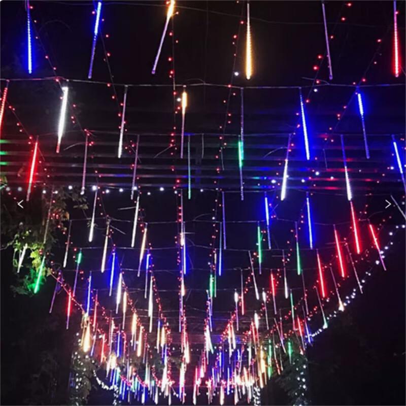 Solar LED Meteor Shower String Lights