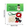 Button Christmas Tree Ornaments Home Santa Angel Snowman Christmas Tree Decorations Holiday Decoration Pendant Craft DIY Making