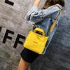 Fashion 2019 new dual-purpose canvas bag, fresh and casual simple letter student shoulder oblique span bag