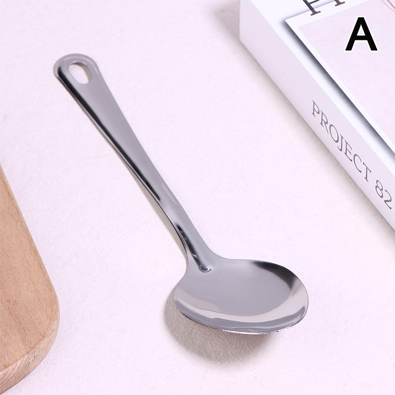 

201 Stainless Steel Soup Spoon Colander Ladle Filter Strainer Food Skimmer With Handle Useful For Kitchen Gadgets Kitchenware spoon