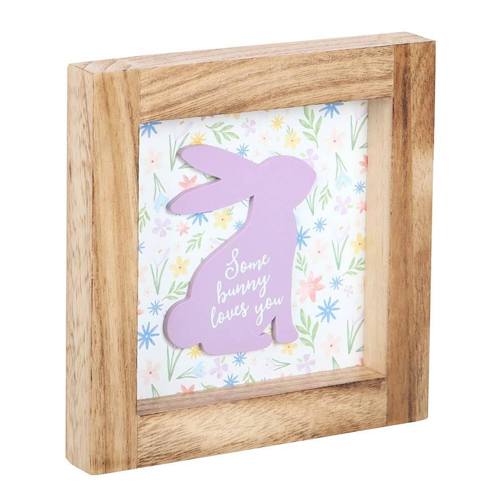 Something Different Some Bunny Loves You Wooden Framed Plaque