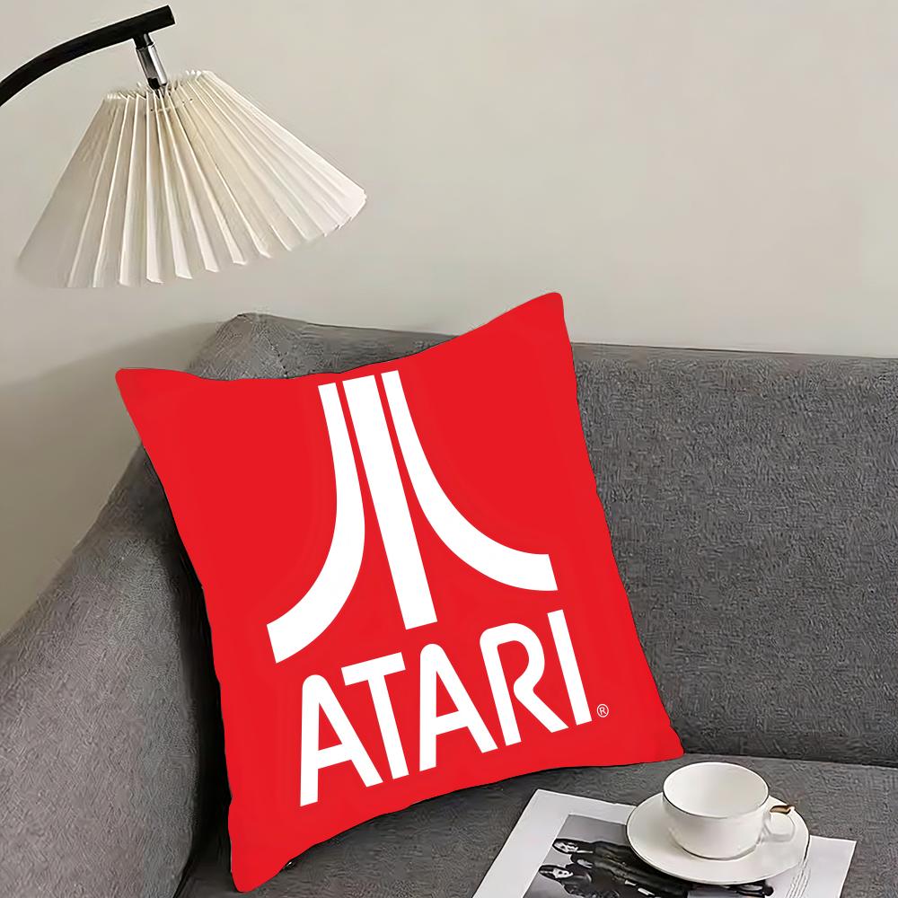 Hot AAtaris Game Logo Cushion Cover Elegant Comfort Pillowcase Sofa Bed Doublesided Printed Invisible Zipper Home Decor