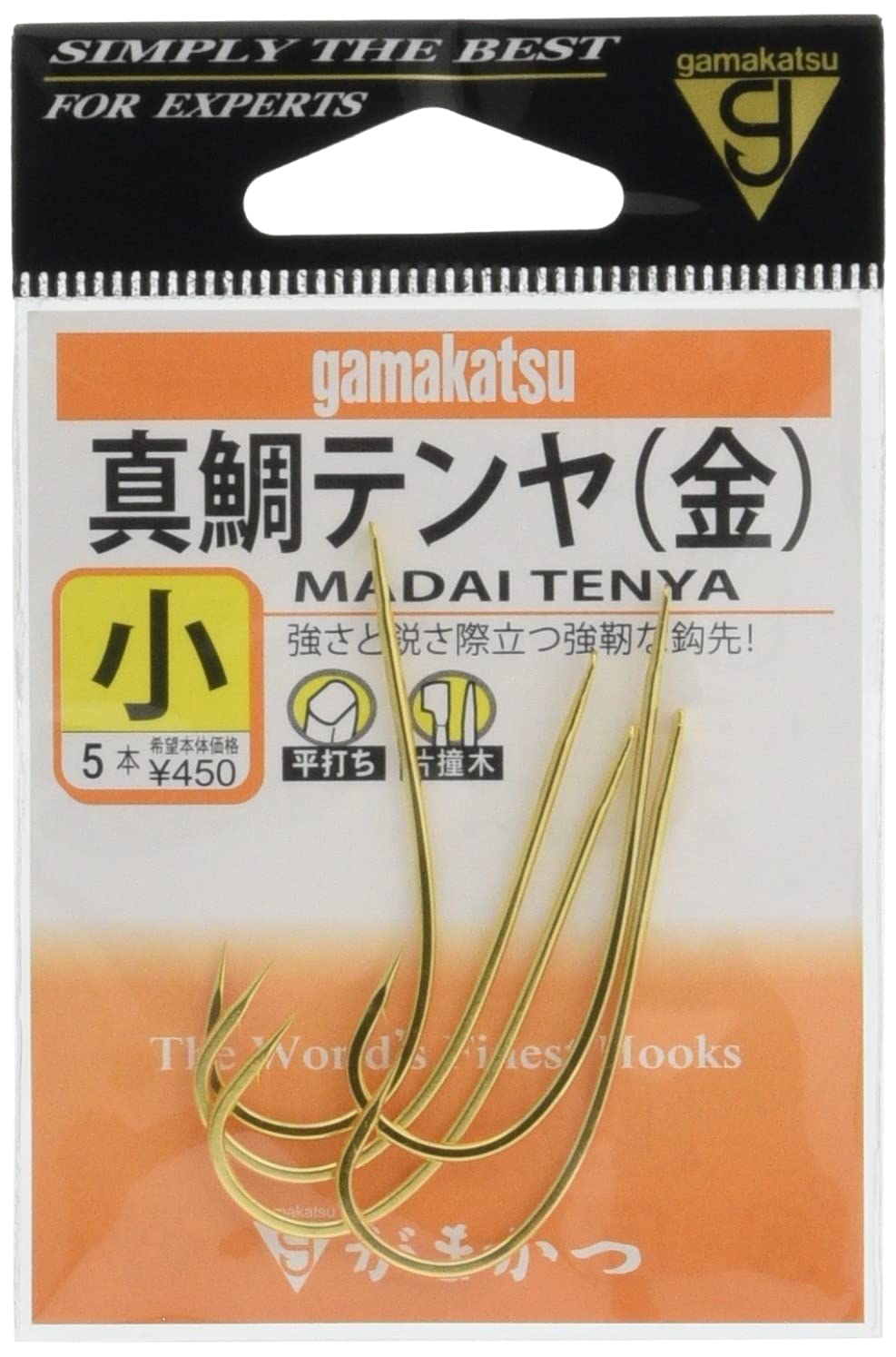 Gamakatsu Single Hook Red Sea Bream Tenya Small 5 Pieces No. 1