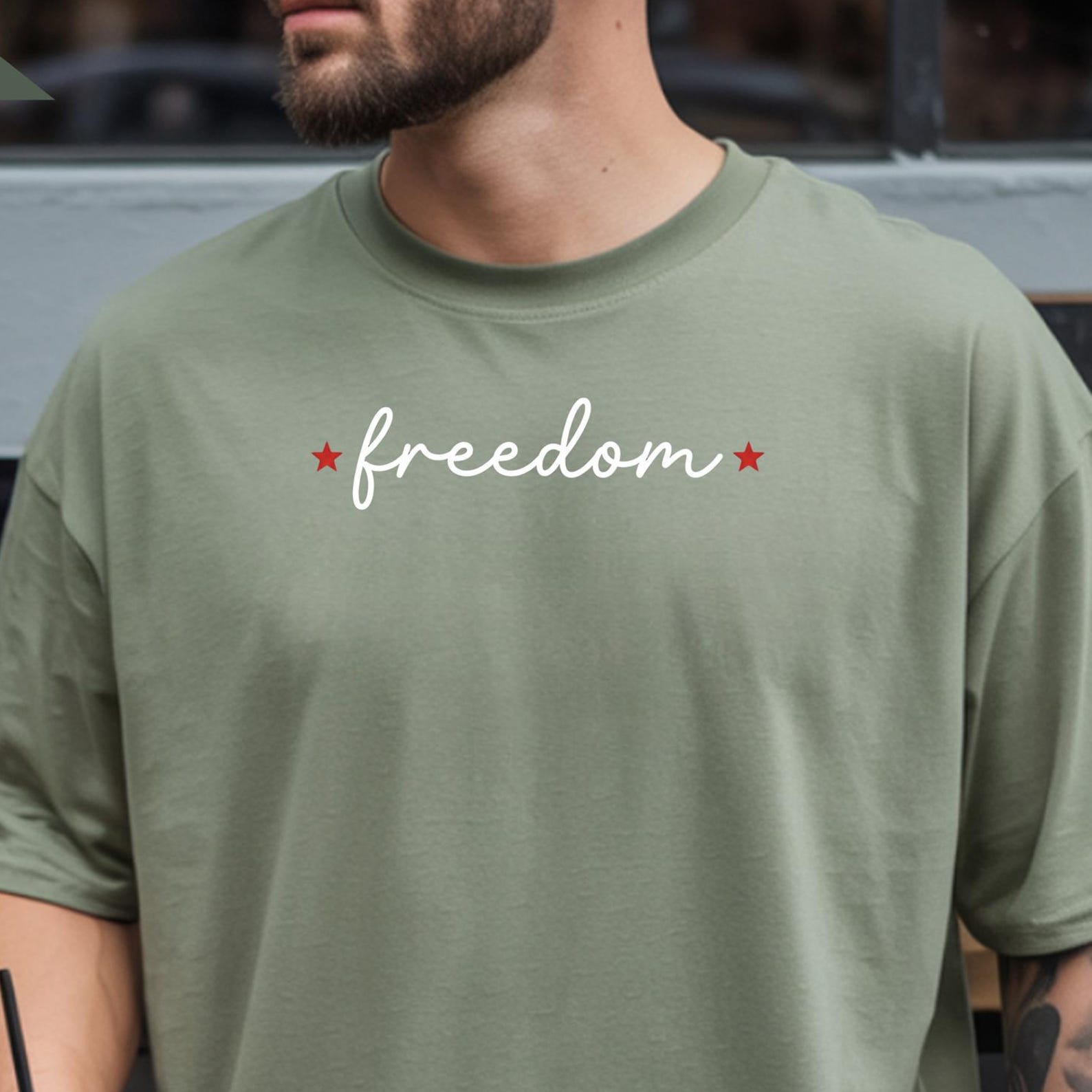 Patriotic Freedom T-Shirt, Minimal July 4th Graphic Tee, Unisex Independence Day Apparel 3XL