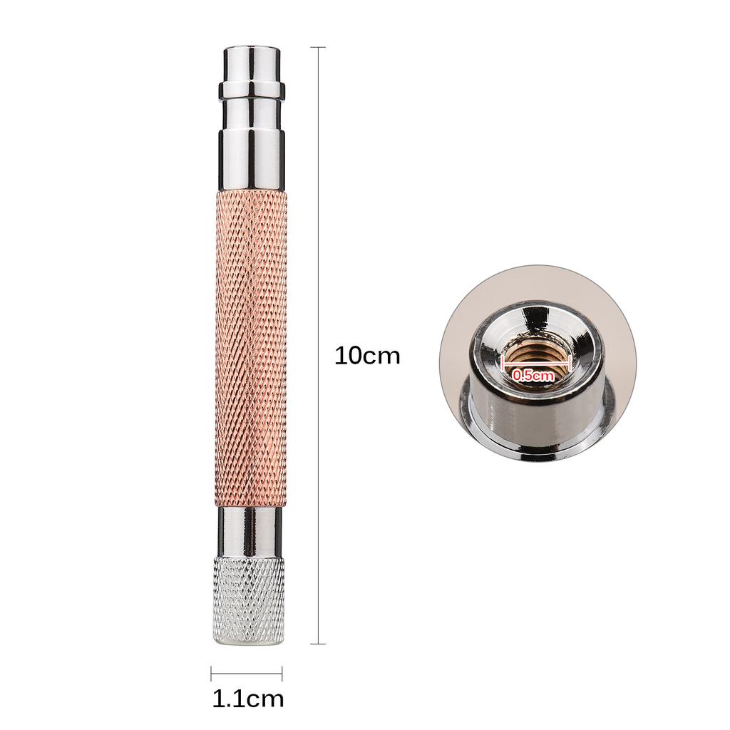 Shaving Handle for Double Edge Shaving Razor Stainless Steel Safety Beard Razor Replacement Razor