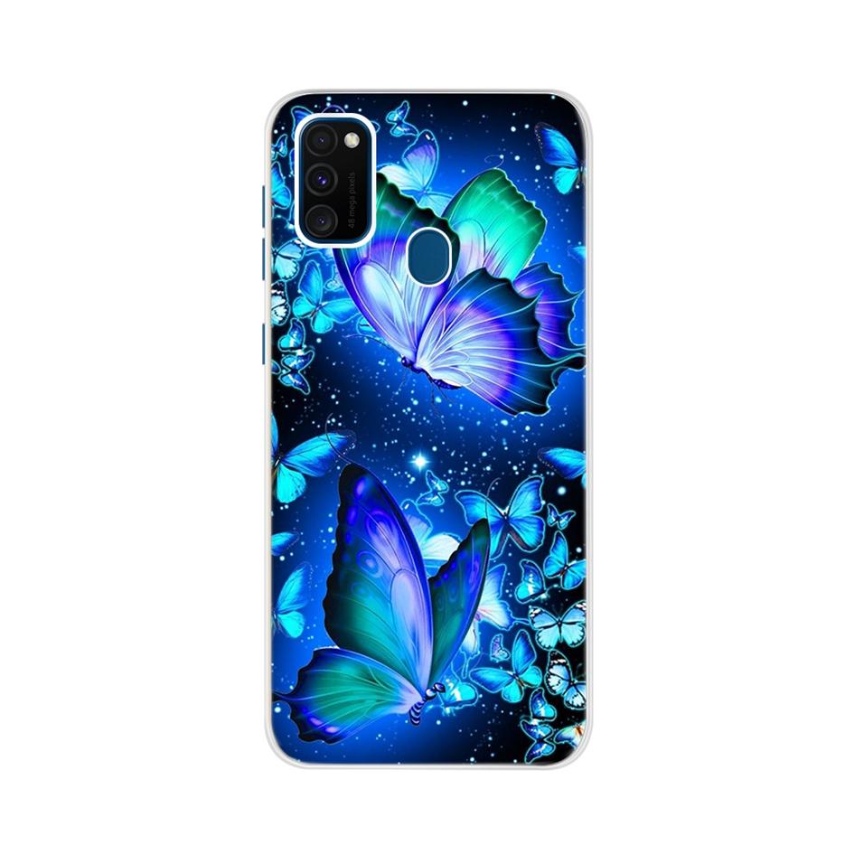 For Samsung Galaxy M21 Case Samsung M30s Soft Slim Cute Painted Phone Back Cover For Samsung M21 M 21 M215F Cases Bumper Fundas