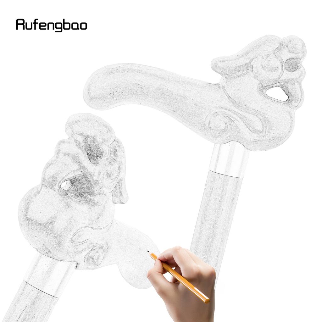 Baston de modă din lemn Dragon Roșu cu o singură articulație, decorativ, pentru cosplay, baston Halloween, măciucă, cârjă, baghetă, crosă, 94cm