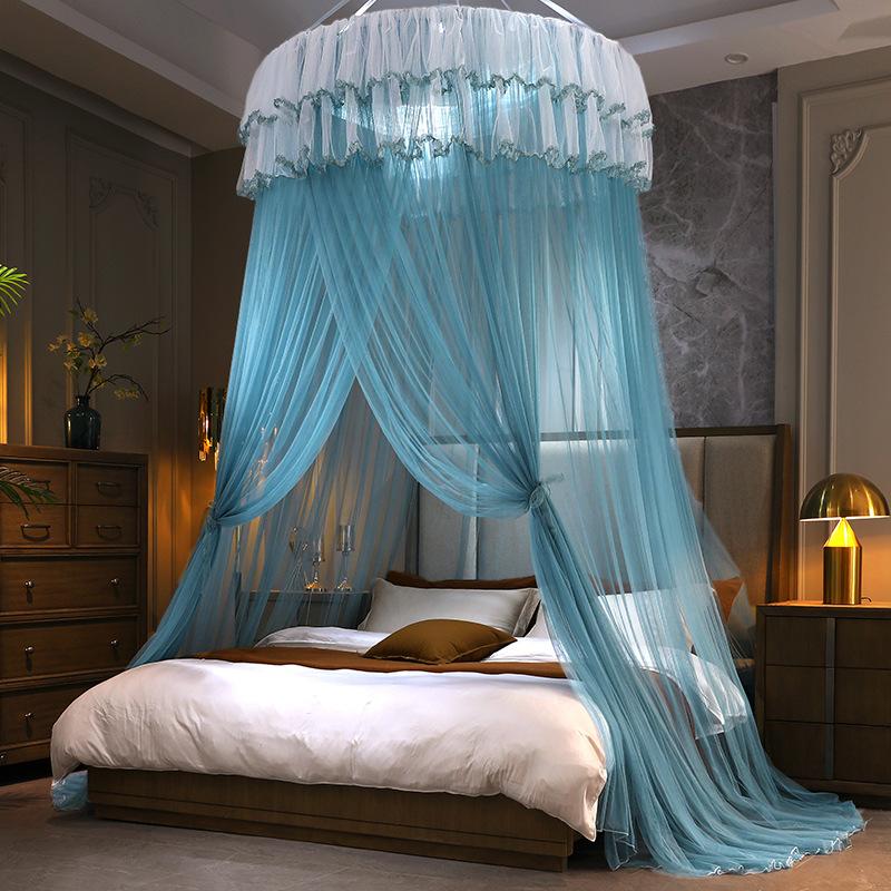 Hanging Dome Mosquito Nets Foldable Encrypted Net Home Bed Nets for 1.5 1.8 Meter Bed Princess Ceiling Net
