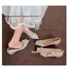 2025 French Bridal Stiletto Heels: Elegant Two-Wear Wedding and Evening Shoes for Women