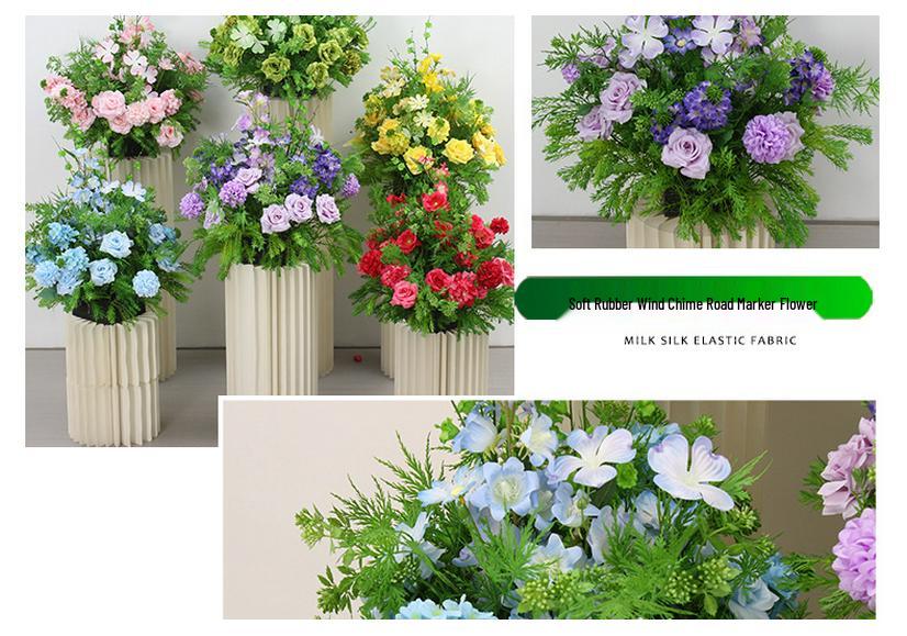 Soft Rubber Simulation Flowers for Wedding, Proposal, and Exhibition Decoration