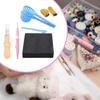 Felting Kit, Starter Kits DIY Stitch Punch Tool Portable Finger Protector for Handicrafts