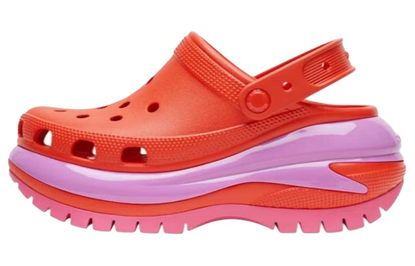 Crocs Boys Orange/Pink Mega Crush Clogs ' Pink' 207988-84J Cm