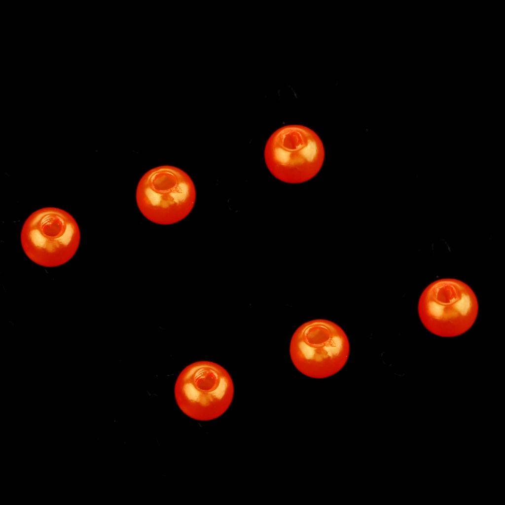 150 Stück Kunststoff Runde Angelperlen Köder Meer Rigs Köder Orange 4mmSport, Angelsport, Köder, Futtermittel & Fliegen!