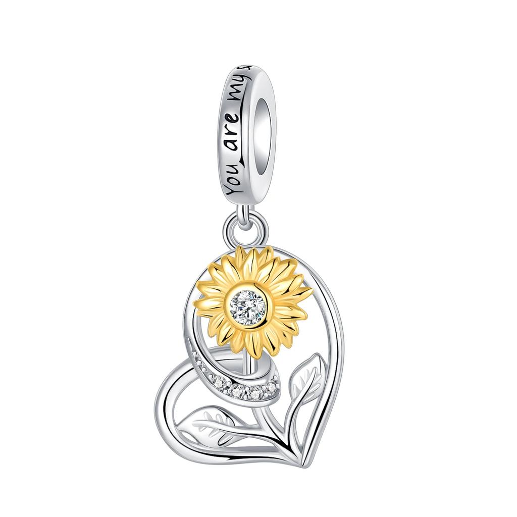 copper Insect Yellow Sunflower Firefly Bee Honey Pot Dangle Charm Bead Charms Bead Charms Pendant Compatible With Bracelets Necklaces Do It Yourself J