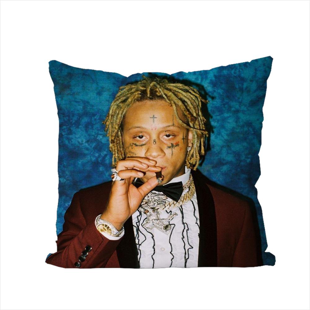 

RAPPER TTrippie Redd Pillow Case For Car Sofa Decorative Home Doublesided Print Plush Square Throw Pillow Cushion Cover 30x30cm