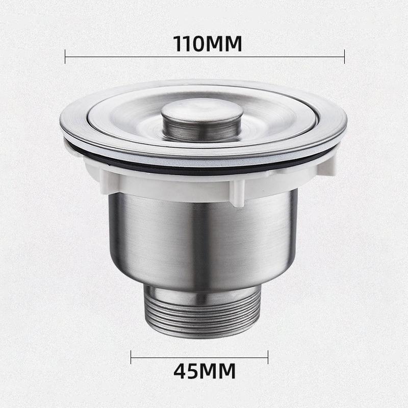 Stainless Steel Kitchen Sink Washing Basin Filter Drainer Accessories Deodorizing Mop Pool Drain Extension Set