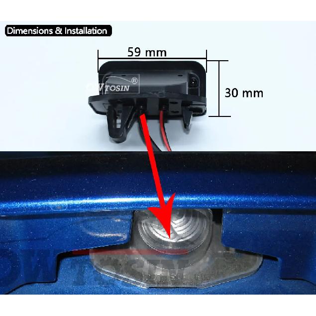 AHD 1920x1080P Car Rear View Camera For Toyota Corolla 2007-2013 Reverse Parking Video Monitor Waterproof Backup Night Vision