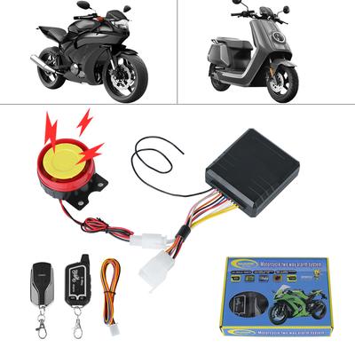 Motorradzubehör Diebstahlschutz Fernbedienung Universal 125dB Motorrad 2-Wege-Alarmsystem E-Bike Roller Motorrad Sicherheitssystem 12V
