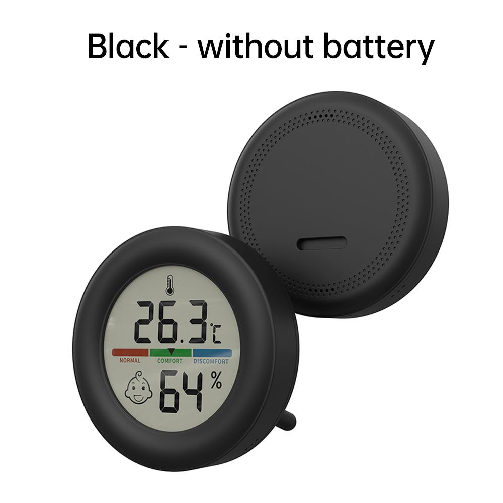 High Precision Round Led Digital Thermo-Hygrometer Indoor Thermometer Hygrometer Temperature Sensor Tester Hygrometer Detector