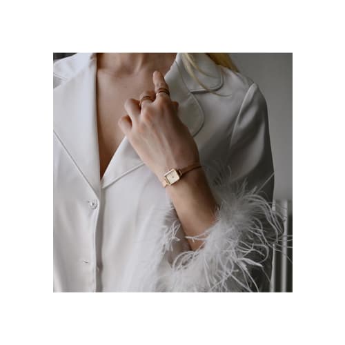 [Oficiální obchod/2 roky záruka] Daniel Wellington Daniel Wellington Quadro Mini 15,4 x 18,2 Melrose RG Champagne Dámské hodinky Dámské hodinky Roztomilé stylové