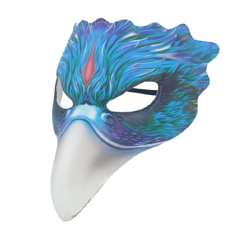 

Comfortable Halloween Hawks Mask PU Leather EVA Blend Long Time Cosplay Parties Supplies