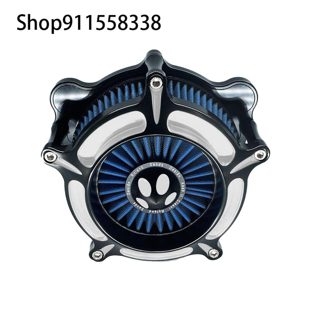 RSD Motorcycle CNC Turbine Air Cleaner Filter Intake For Harley Sportster Dyna Softail Touring Street Glide Road King Fatboy
