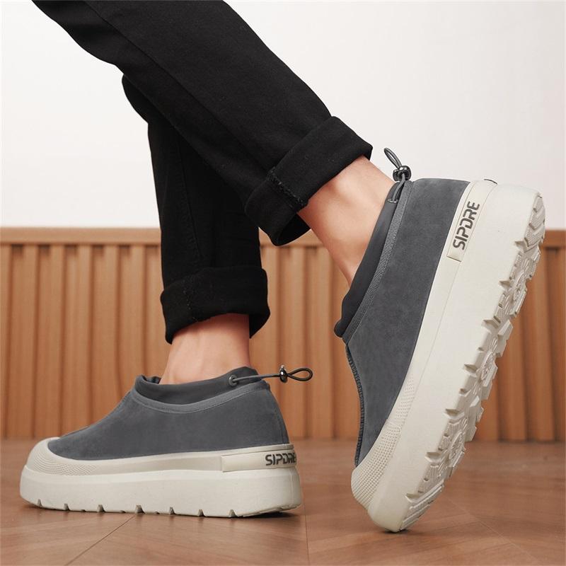 Winter Snow Boots for Men Fashion Designer Fur Boots Man Platform Warm Shoes Comfort Slip-On Men's Ankle Boots Botas De Nieve