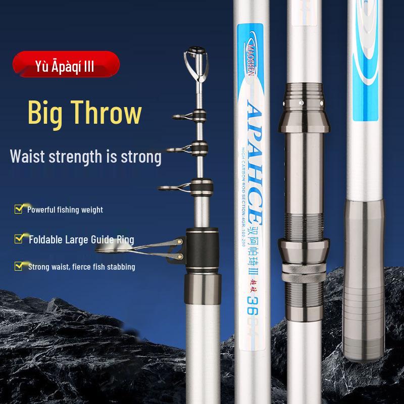 Ultra-Light Spot Sea Fishing Long Cast Carbon Rod Set