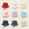 Striped Fisherman Hat Wide Brim Bucket Hat High Quality Children's Sun Hat  Outdoor Fishing