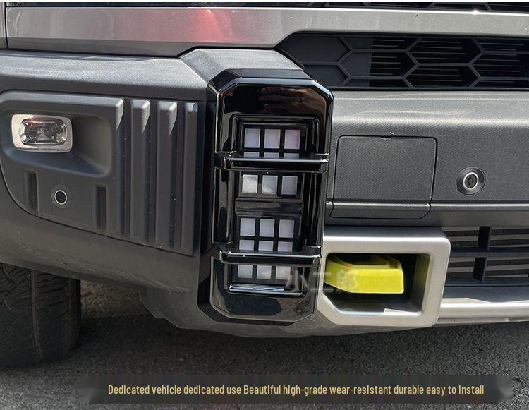 Jietu Traveler Front & Rear Fog Light Decorative Frame: Mecha Upgrade for Cool Car Accessories