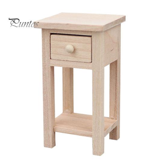

1:12 шкафов для кукольного домика, деревянный высокий табурет с ящиком, миниатюрная мебель своими руками для украшения кукольного домика