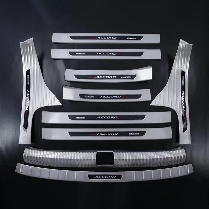 Protecție prag bară spate Honda Accord generația a 10-a - Oțel inoxidabil